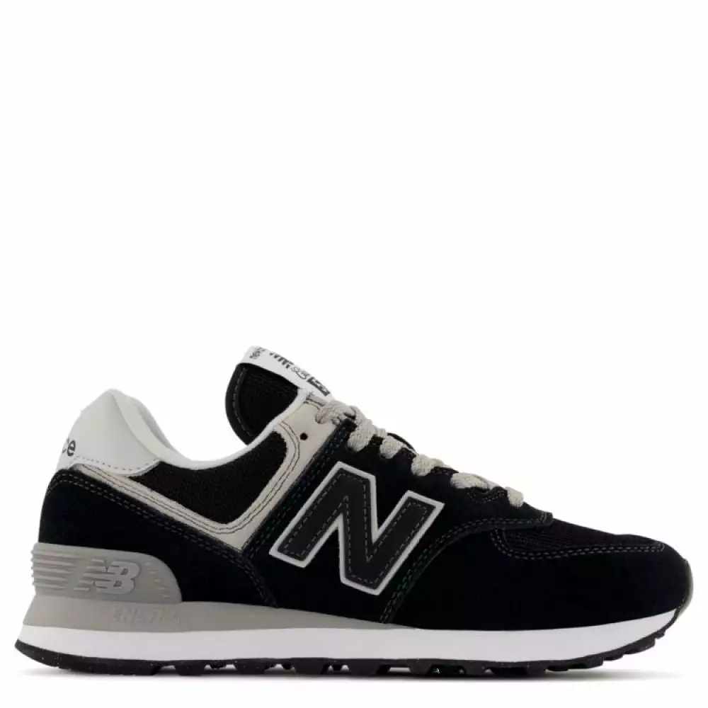 New Balance Women's 574v3 In Black With White 3 New Balance Women's 574v3 In Black With White
