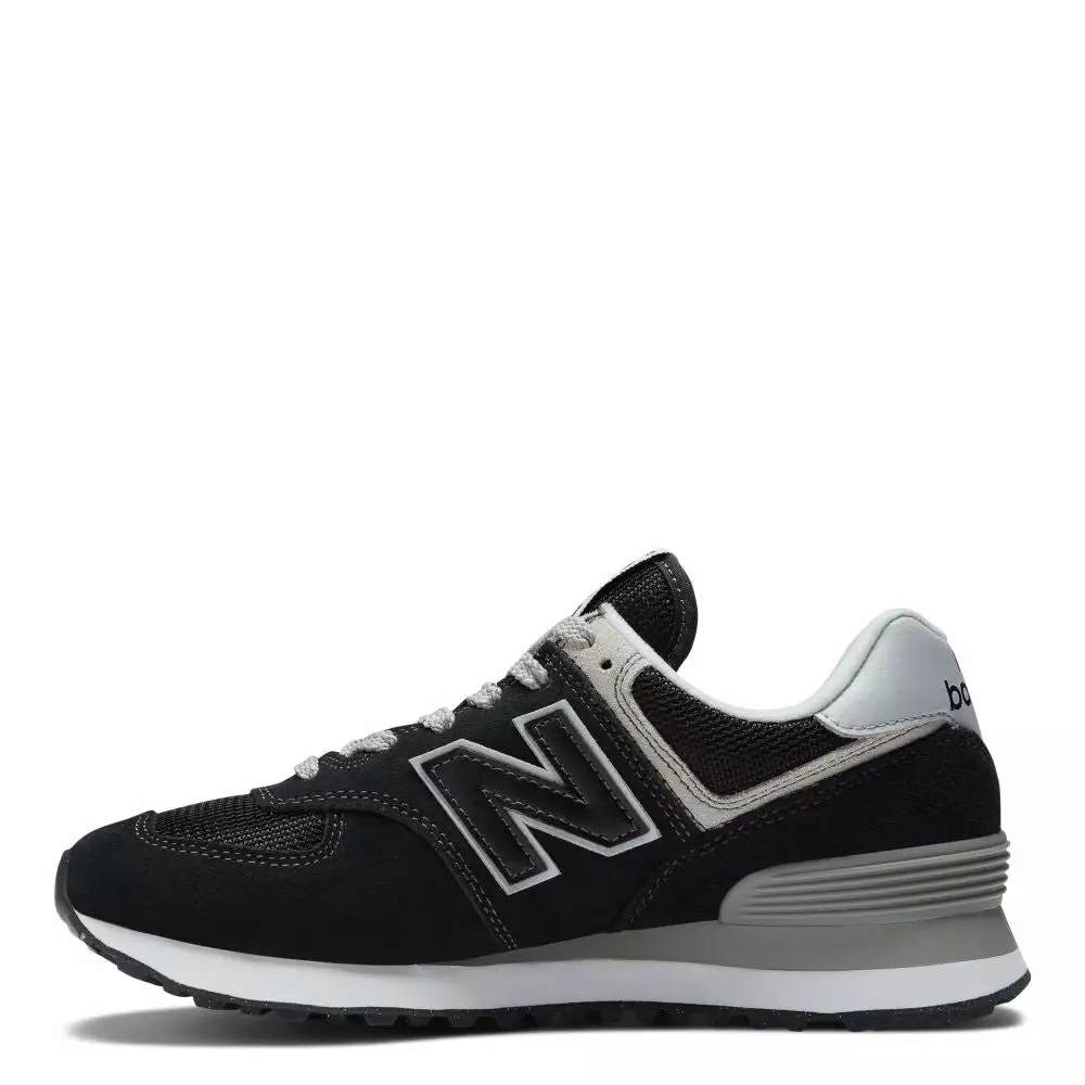 New Balance Women's 574v3 In Black With White 5 New Balance Women's 574v3 In Black With White - Image 3