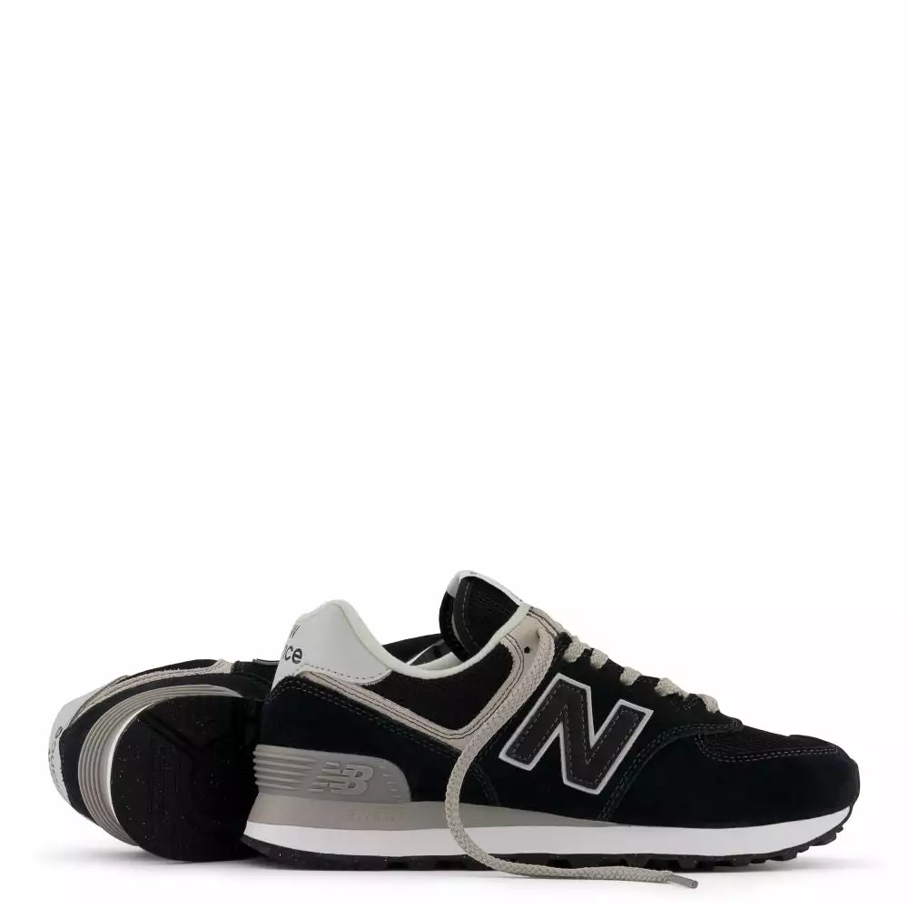 New Balance Women's 574v3 In Black With White 6 New Balance Women's 574v3 In Black With White - Image 4